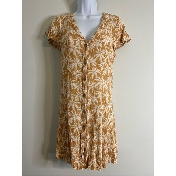 Rip Curl Surfer Palm Tree Summer Dress Mini SMALL - Picture 1 of 9
